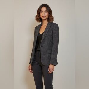 NWT Max Studio London Textured Boyfriend Blazer Women’s 50% Off MSRP Jacket XS
